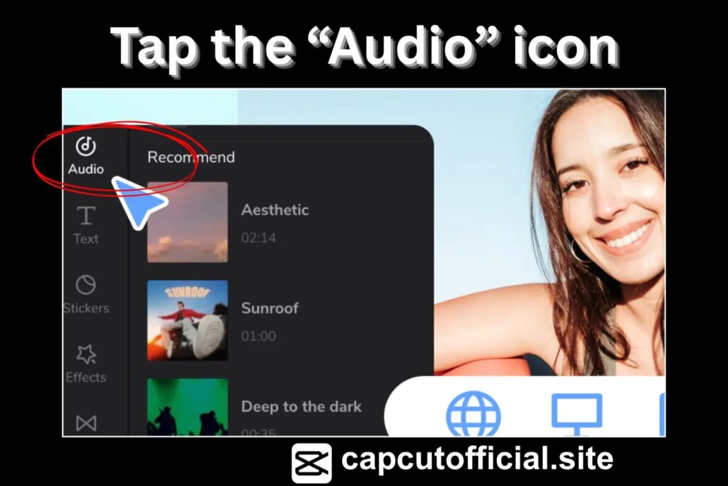 Tap the Audio icon 1536x1024 1 copy 1