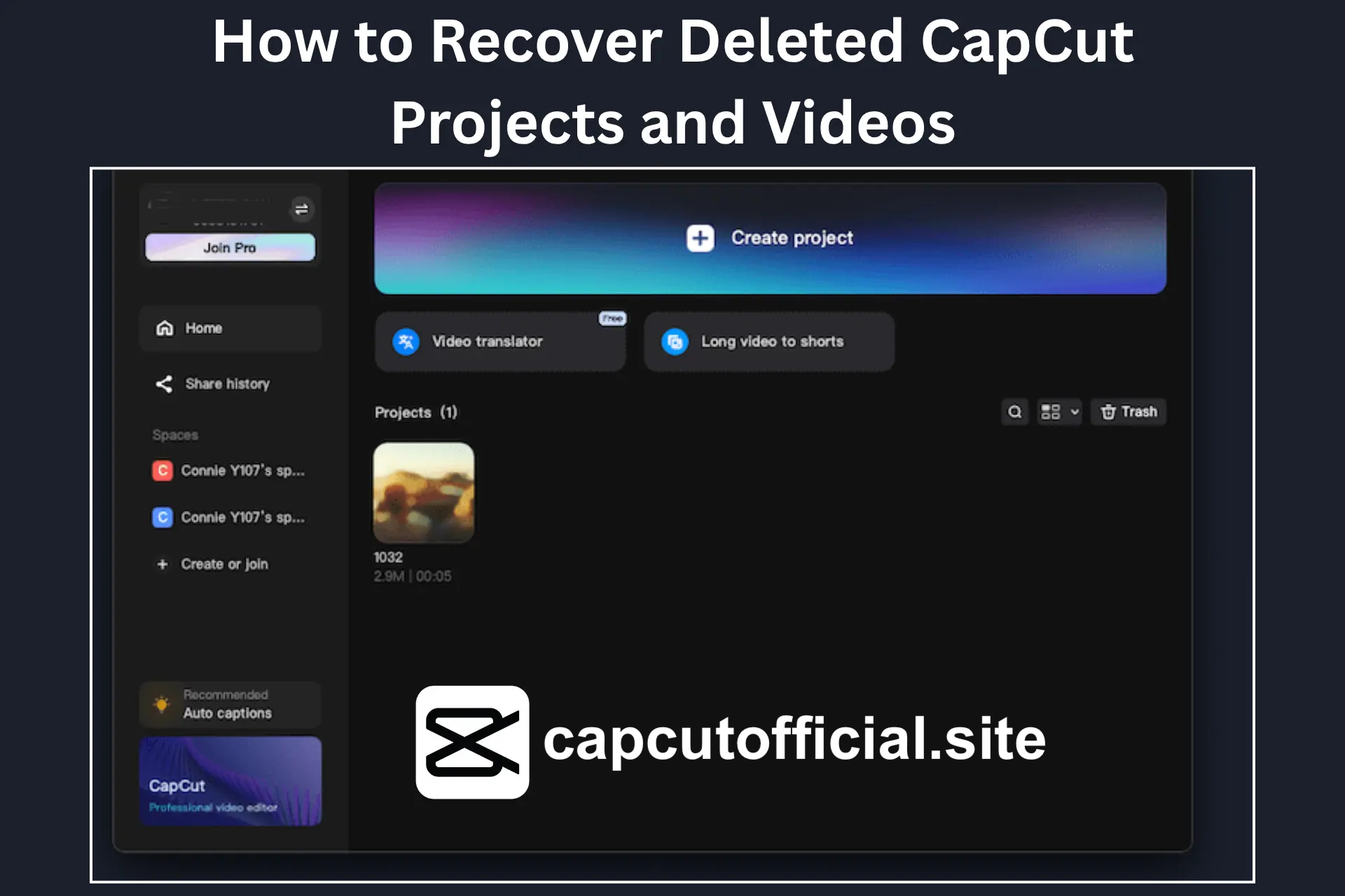 How to Recover Deleted CapCut Projects and Videos copy