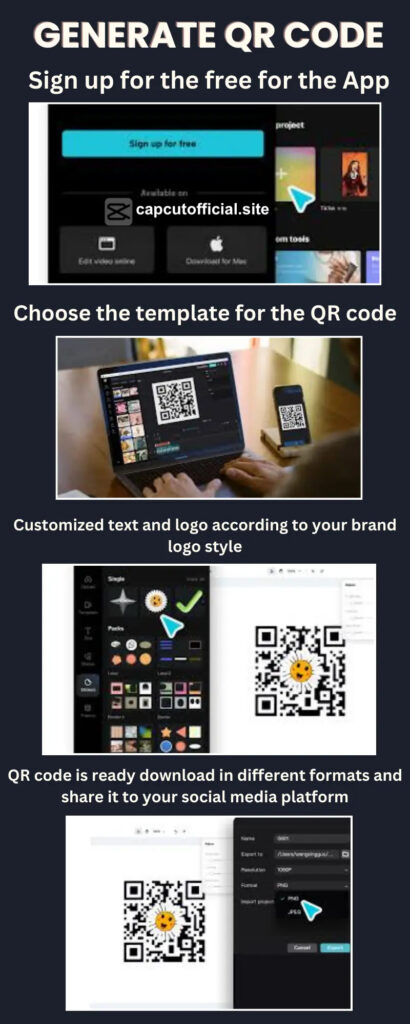 Generate QR Code In CapCut MOD APK copy