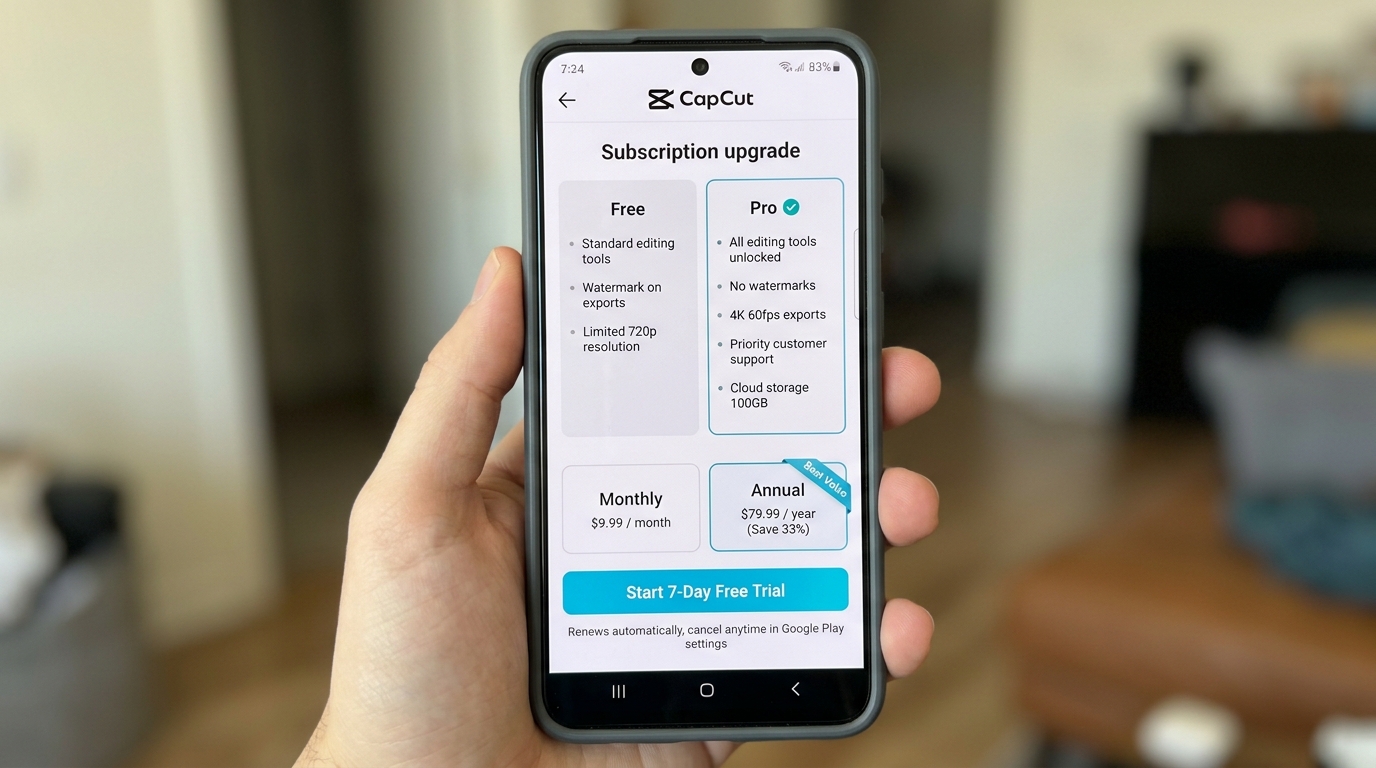 CapCut Pro subscription upgrade … 202605102334