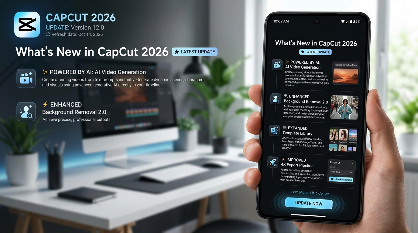 CapCut update AI video generation 202605102333