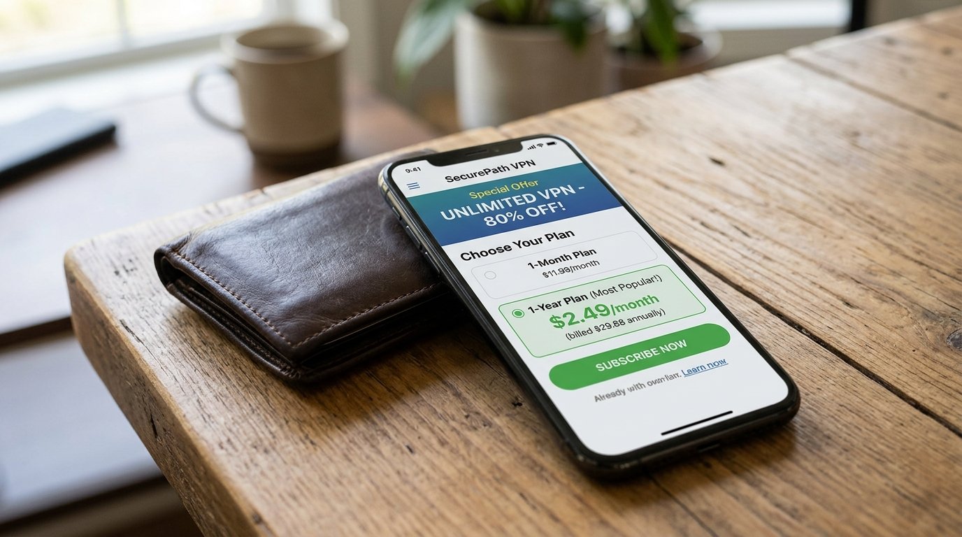 Wallet smartphone VPN app screen 202605191623